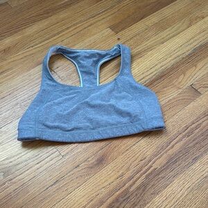Lululemon Athletica Gray Sports Bra Racerback Design
